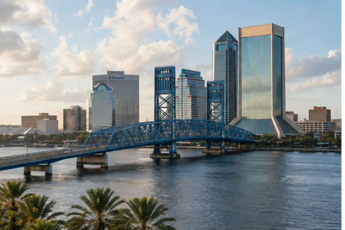Jacksonville riverfront context for city AC service areas